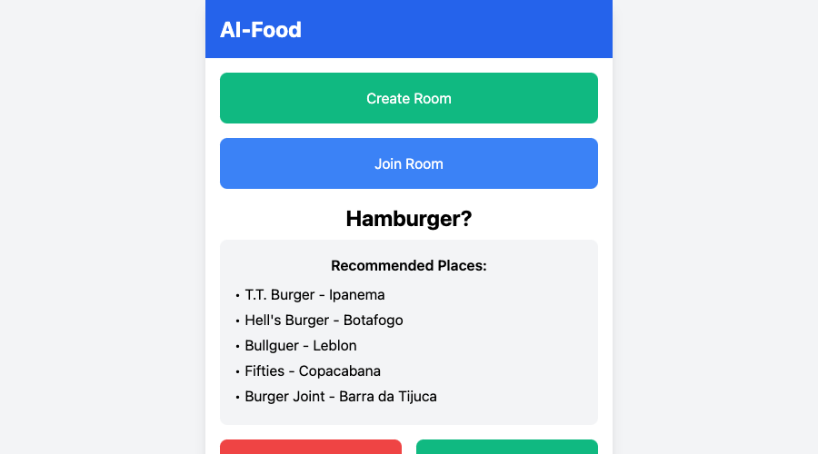 AI-Food - Food Match