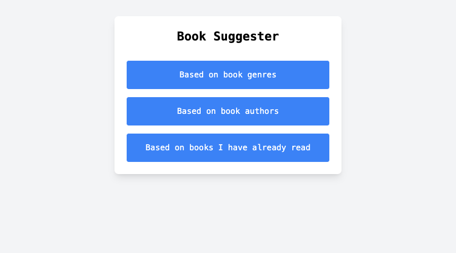 Book Suggester