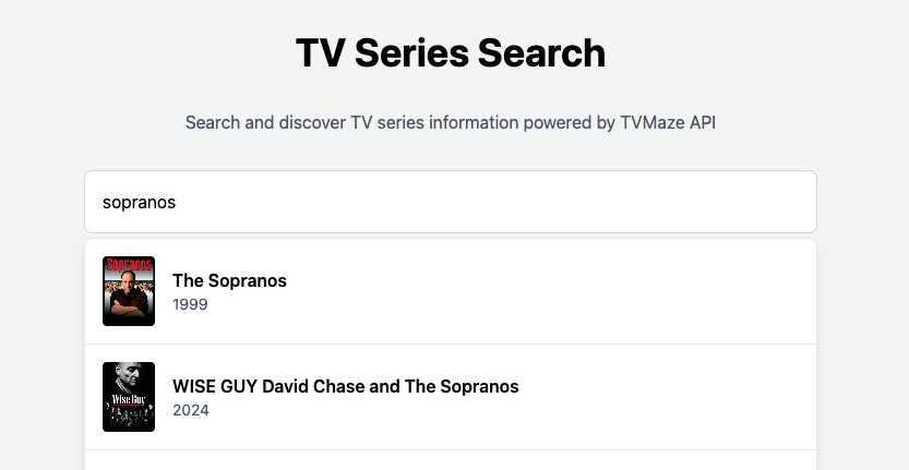 TV Series Search