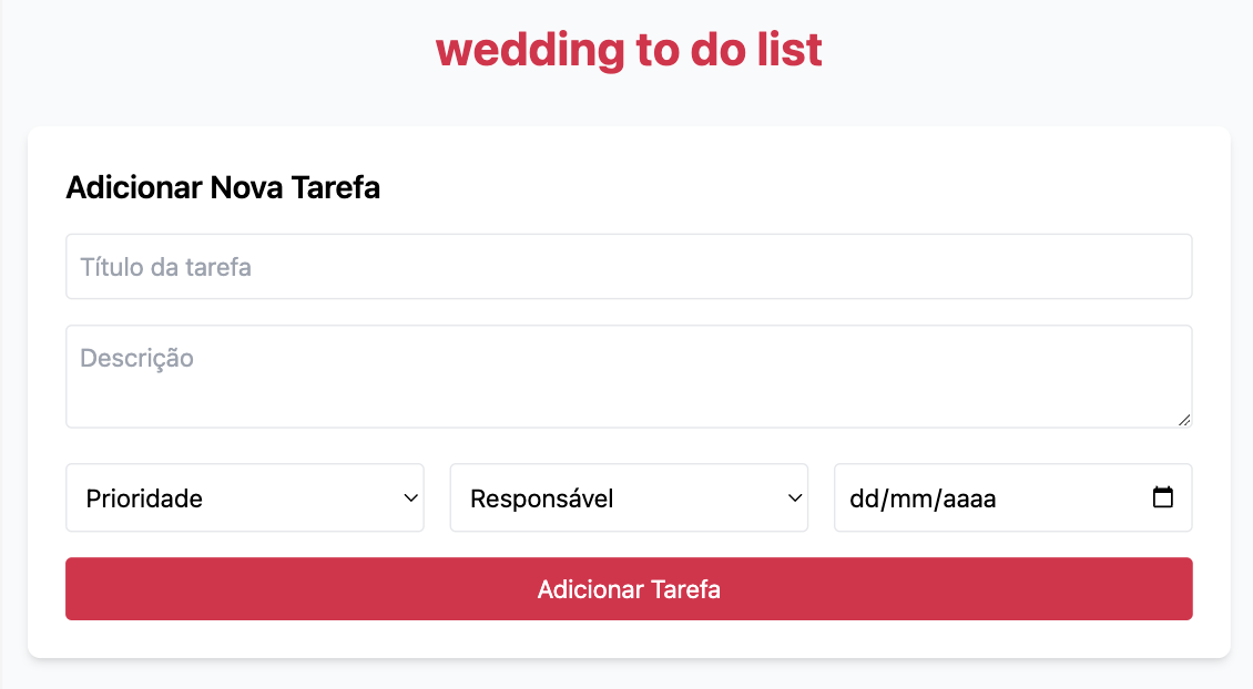 Wedding party to-do list