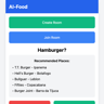 AI-Food - Food Match