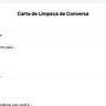 Carta de Limpeza de Conversa