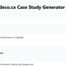 deco.cx Case Study Generator