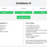 DrinkMaster AI - Creative Cocktail Generator