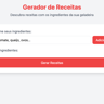 Gerador de Receitas - Sua Geladeira
