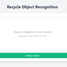 Recycle Object Recognition